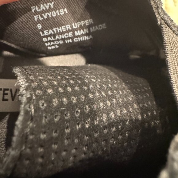 NEW, no box Steve Madden Flavy Suede Wedge Ankle Bootie Women’s 9 Black Side Zip - Picture 7 of 7